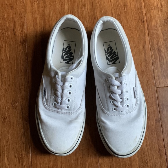 Vans Era True White Canvas Unisex Low Profile Skate Shoes Size W8/M6.5 - Picture 8 of 15